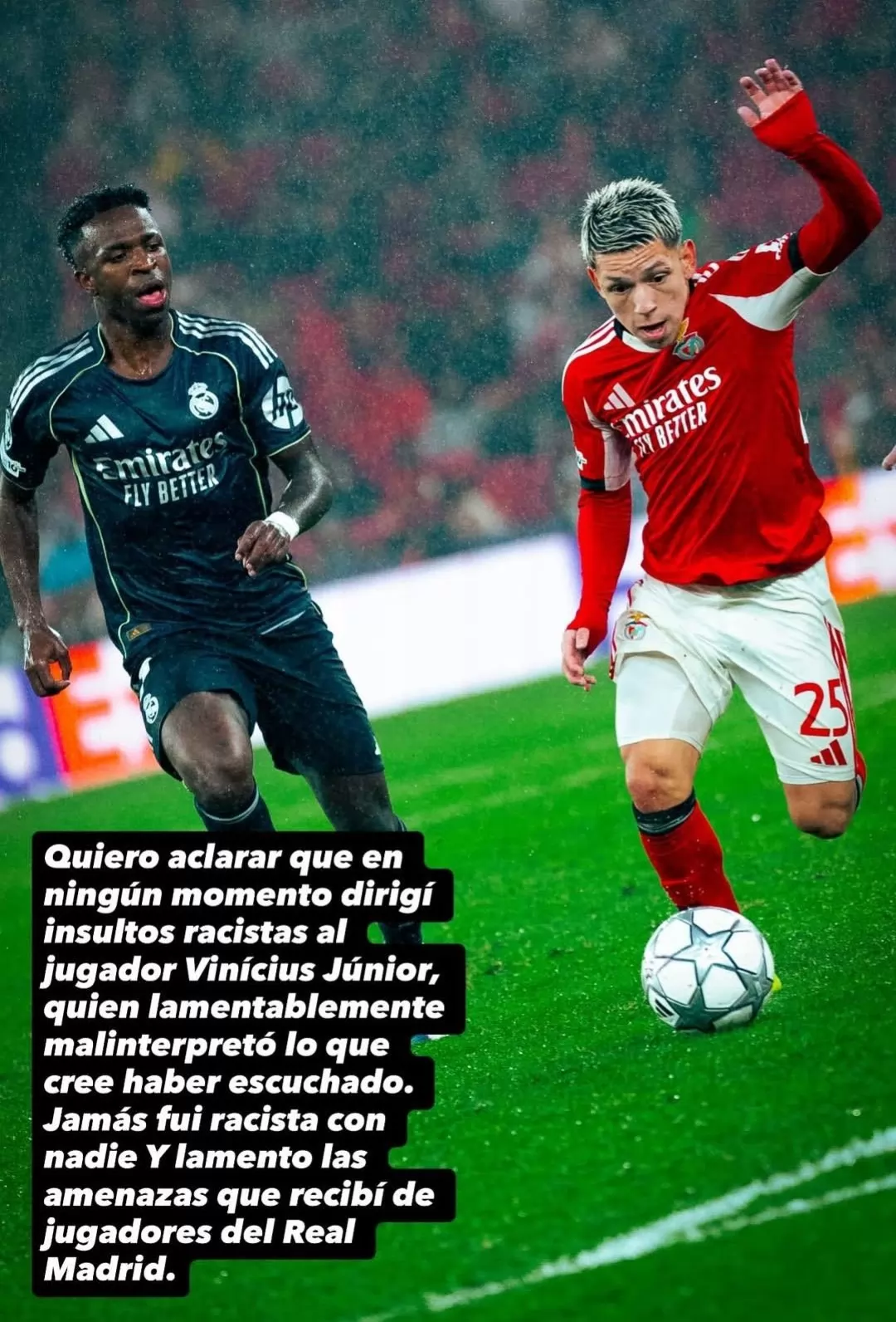 بريستياني: تلقيت تهديدات من لاعبي ريال مدريد ولم أوجه إهانة لفيني