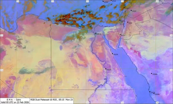 الأرصاد تحذر.. أمطار رعدية ورياح قوية على أغلب الأنحاء