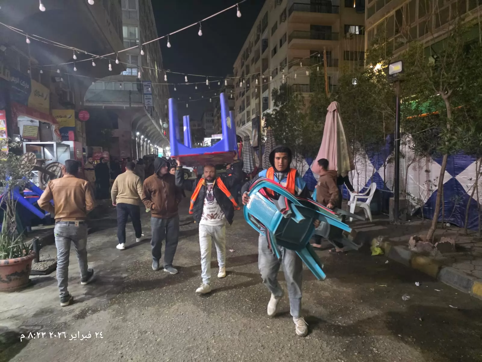 حملة مكبرة لإزالة الإشغالات بأكتوبر .. صور