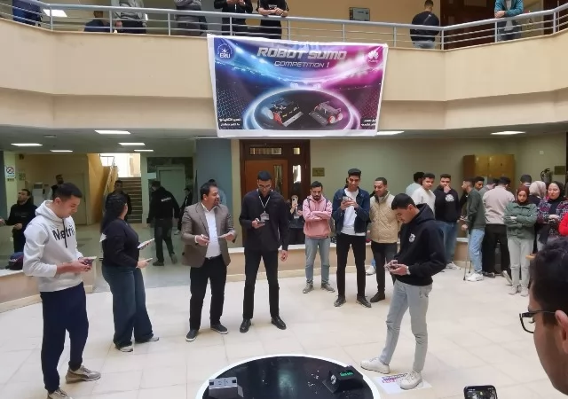 الجامعة المصرية الروسية تعلن عن أسماء الفائزين بمسابقة الروبوتات.