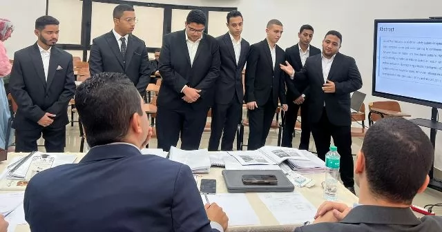 طلاب الذكاء الإصطناعى بالمصرية الروسية يقدمون 41 مشروع تخرج.. صور