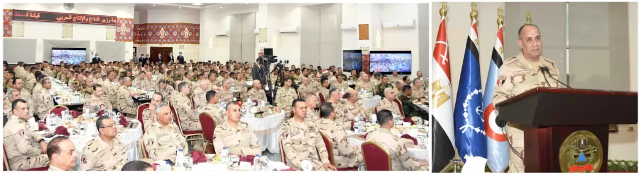 الفريق أشرف سالم زاهر وزير الدفاع يتفقد الجاهزية القتالية للمنطقة