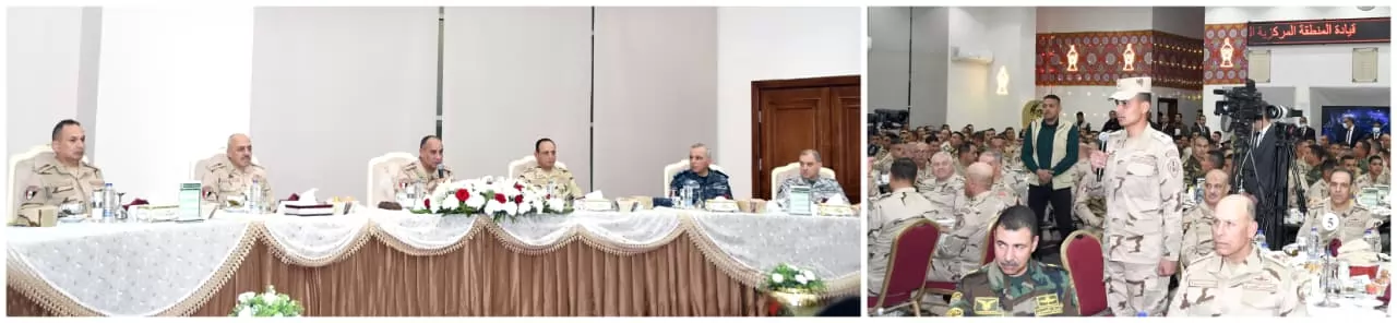 الفريق أشرف سالم زاهر وزير الدفاع يتفقد الجاهزية القتالية للمنطقة