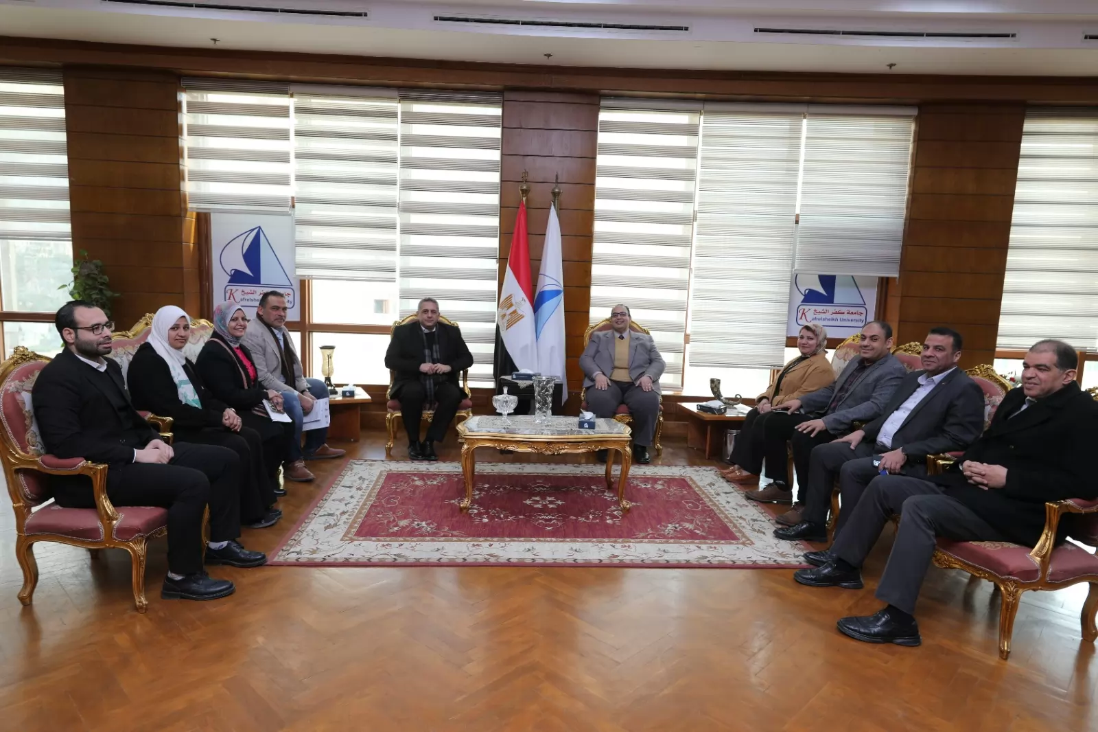 بروتوكول تعاون جامعة كفرالشيخ ومديرية الصحة والمجلس القومي للسكان