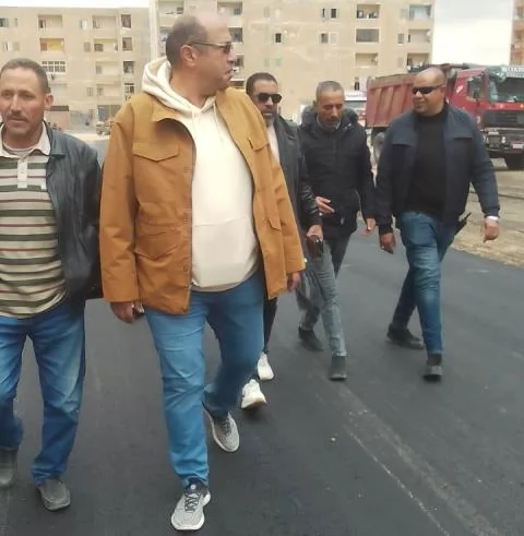 بيان هام من رئيس جهاز بدر عن أحدث مشروعات الطرق فى المدينة.. بالص