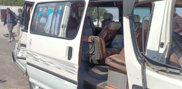 إصابة 5 فى تصادم 13 سيارة بالطريق الصحراوى بالإسكندرية