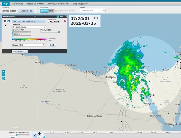 سحب رعدية تجتاح شمال البلاد والقاهرة الكبرى مع تساقط الثلوج