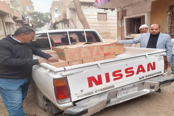  تحرير 226 مخالفة وضبط أكثر من 12 طن سلع مجهولة المصدر بالمنيا 