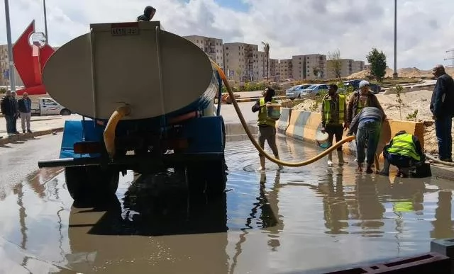 جهاز العبور الجديدة يرفع حالة الإستعداد القصوى للتعامل مع الأمطار