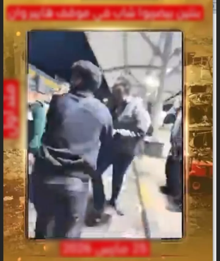 سقوط طرفي مشاجرة فتاتين وفرد أمن بموقف سيارات بالهرم