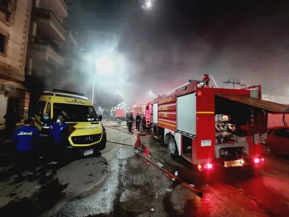 حريق مصنع بالزيتون يسفر عن 3 وفيات.. والمحافظ يوجه بتشكيل لجنة هن