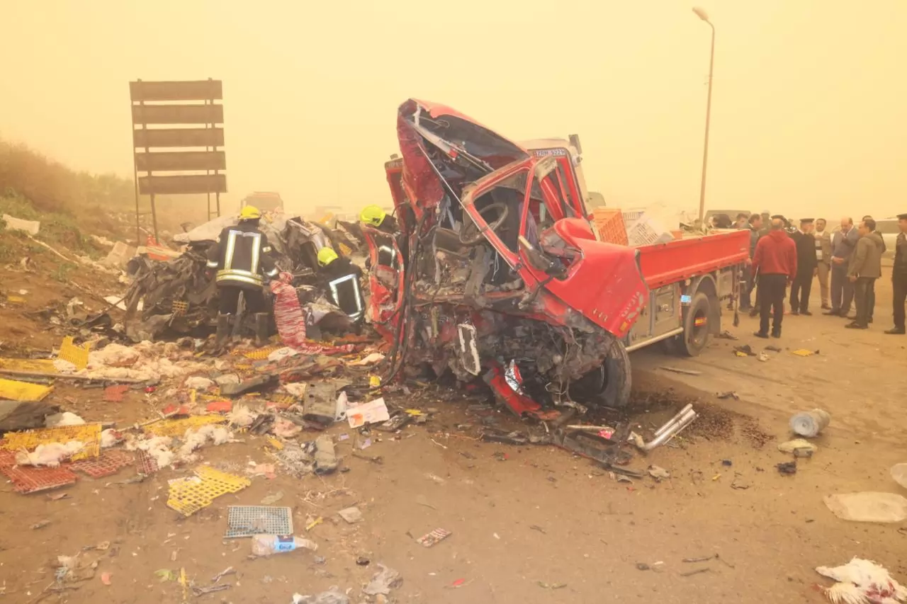 محافظ المنوفية ينتقل الي موقع حادث السادات لتقديم الدعم اللازم