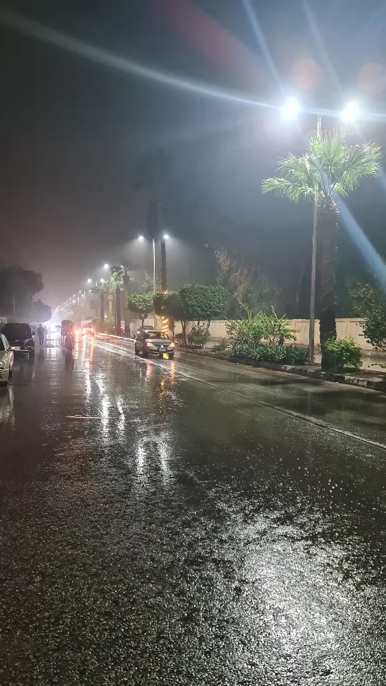 هطول أمطار غزيرة في الأقصر