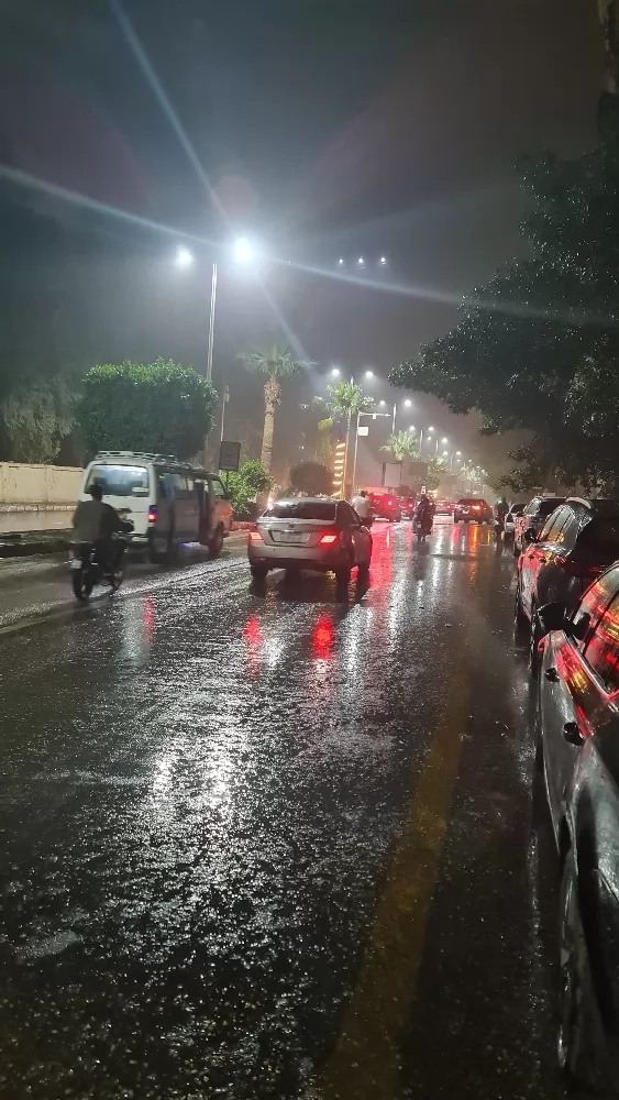 هطول أمطار غزيرة في الأقصر