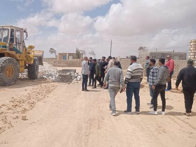 جهاز العلمين الجديدة ينفذ 22 قرار إزالة للتعديات على أراضى الدولة