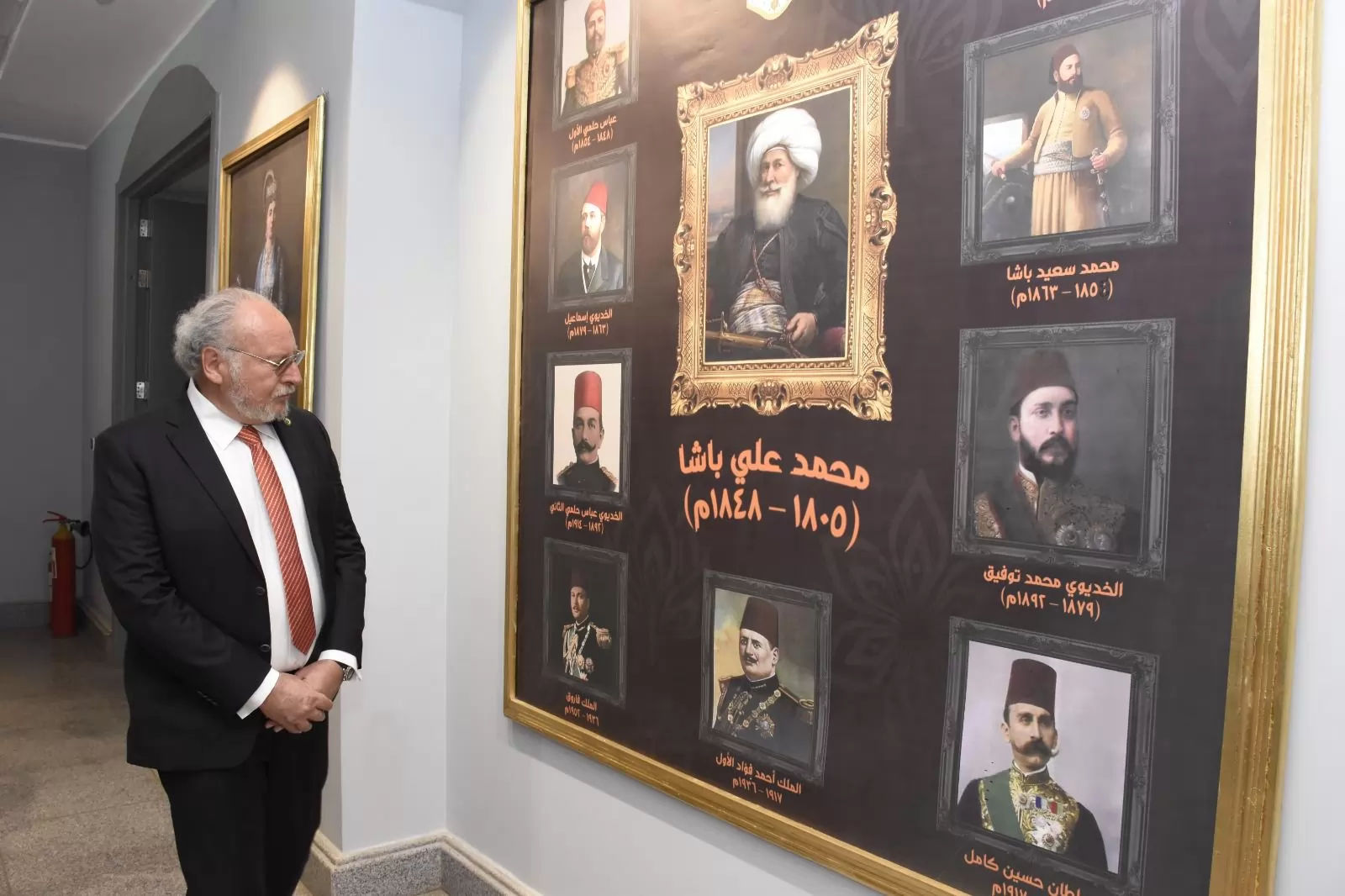 جامعة عين شمس تستقبل الملك أحمد فؤاد الثاني في زيارة تاريخية
