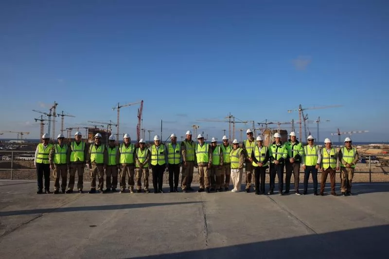 وفد روسي رفيع المستوى يزور محطة الضبعة النووية