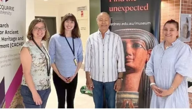 رئيس الاتحاد العام للمصريين فى استراليا، يكتشف كنوز فرعونيه فى سيدنى
