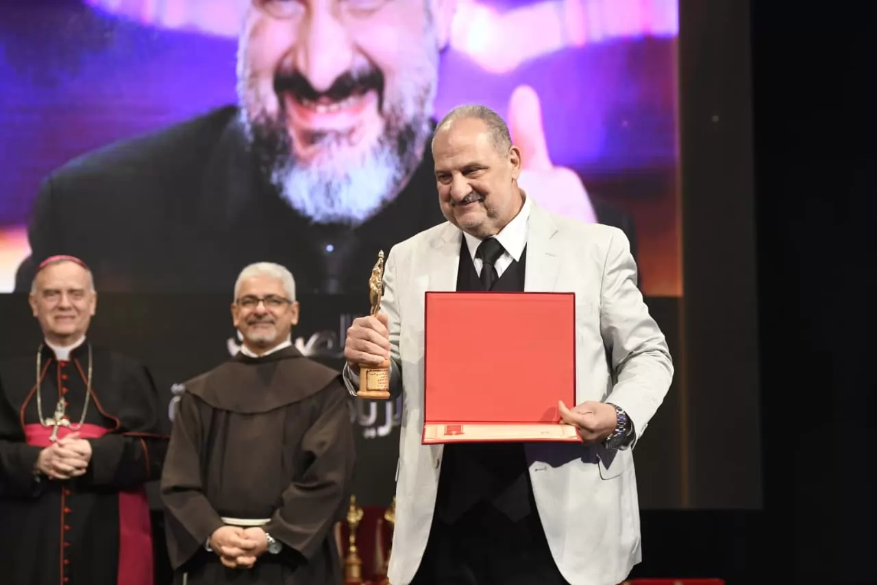 تكريم خالد الصاوي وأمينة خليل فى مهرجان المركز الكاثوليكي للسينما