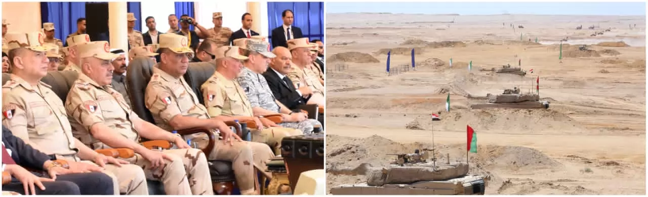 وزير الدفاع يشهد تنفيذ المرحلة الرئيسية للمشروع التكتيكي بجنود 