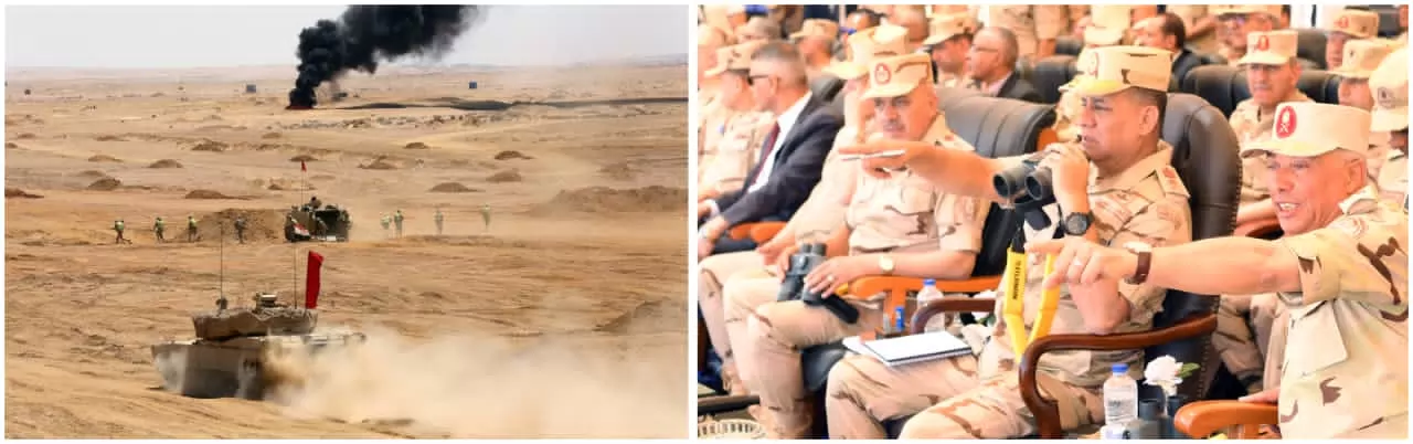 وزير الدفاع يشهد تنفيذ المرحلة الرئيسية للمشروع التكتيكي بجنود 