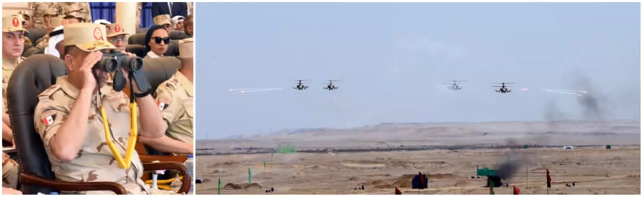 وزير الدفاع يشهد تنفيذ المرحلة الرئيسية للمشروع التكتيكي بجنود 