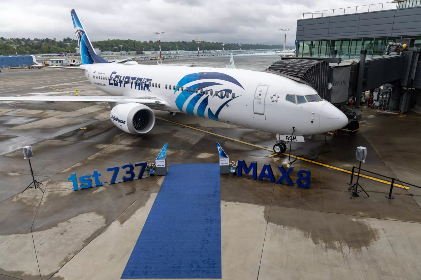 مصر للطيران تتسلّم أولى طائرات بوينج B737-8Max 