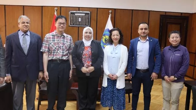وفد بحثي من جامعة توهوكو اليابانية في رحاب علوم دمنهور
