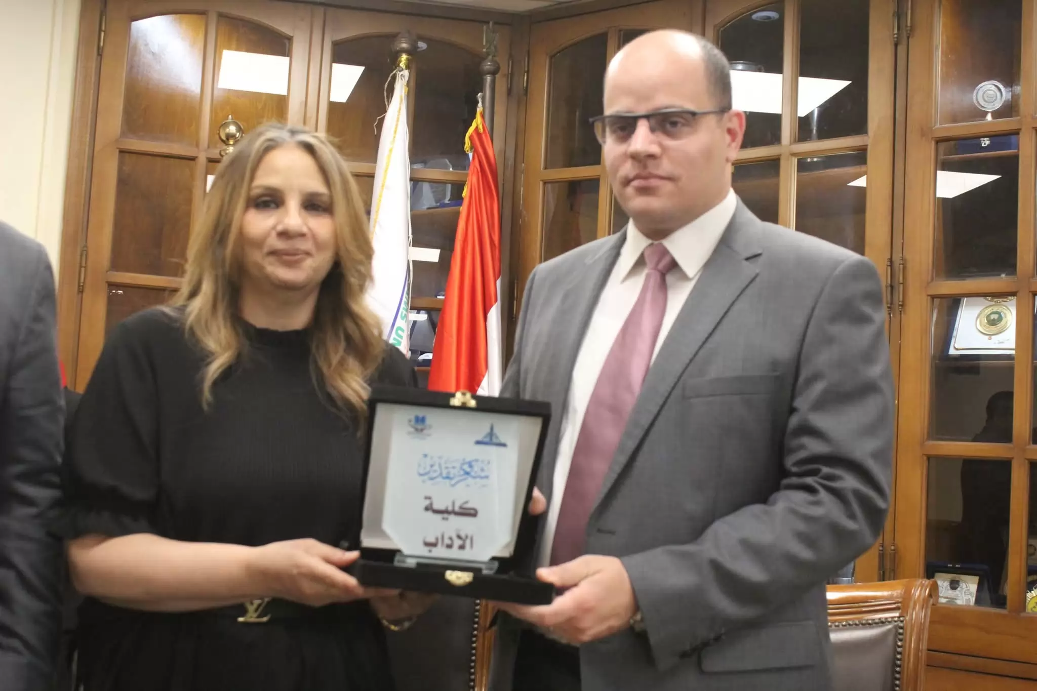 آداب عين شمس تحتفل تفعيل معامل الاختبارات الإلكترونية