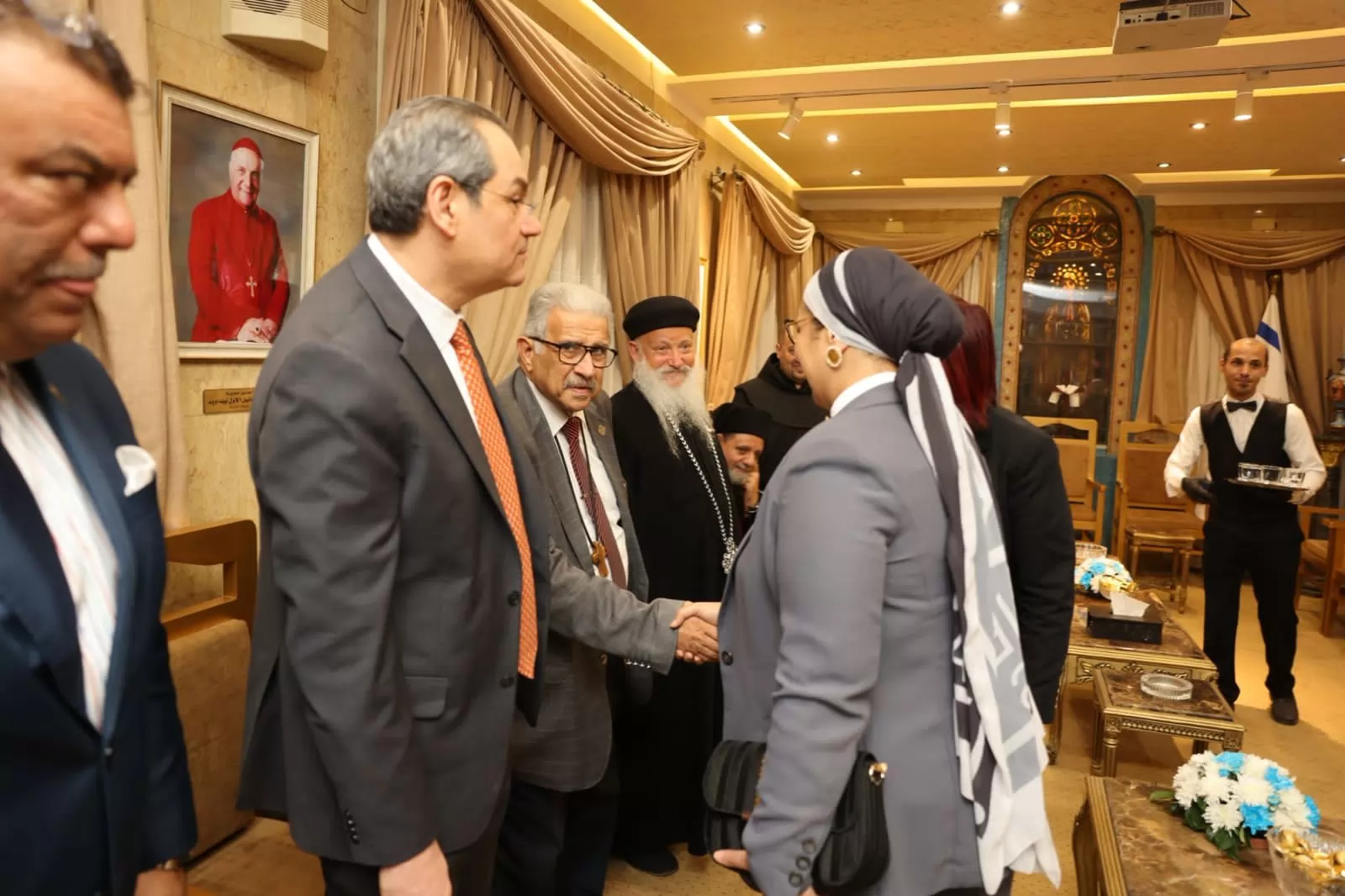 أمل عمار تشارك في القداس الاحتفالي باليوبيل الماسي لكنيسة العذراء