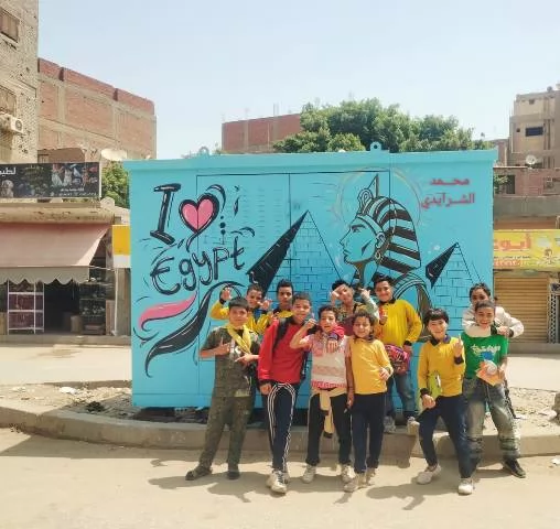 ورفع الكفاءة البصرية بالشوارع الحيوية بالحوامدية
