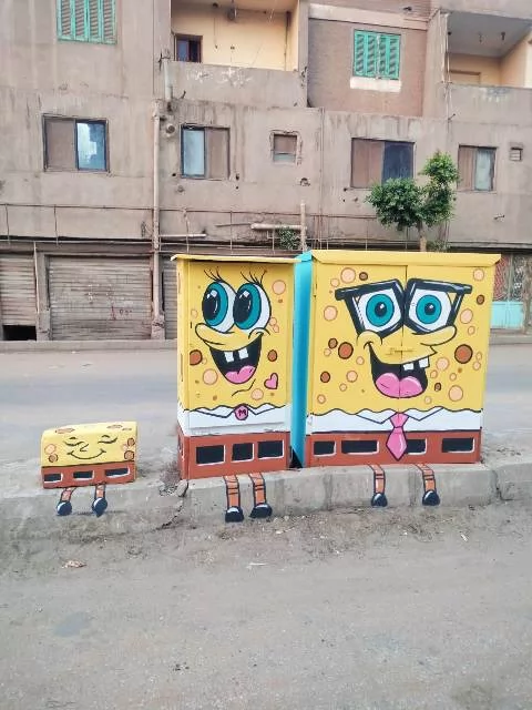ورفع الكفاءة البصرية بالشوارع الحيوية بالحوامدية