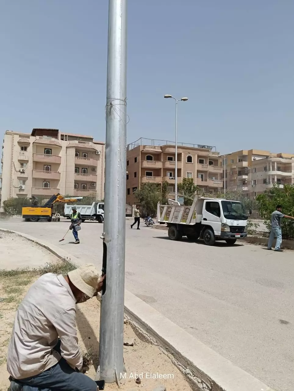 رئيس جهاز العبور فى جولة ميدانية موسعة بالحي التاسع 