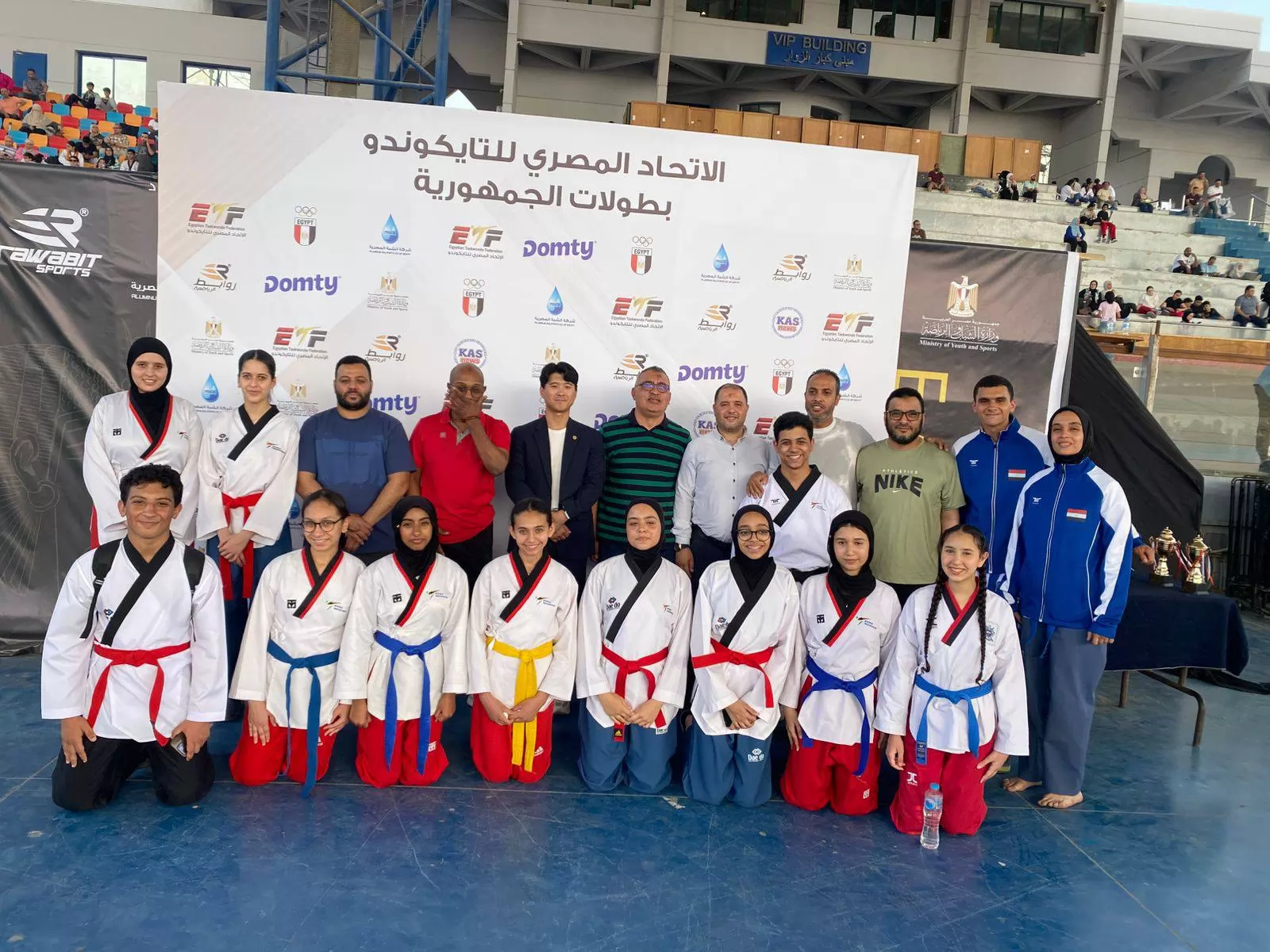 حزمة ميداليات لفريق النصرفى بطولة الجمهورية للتايكوندو