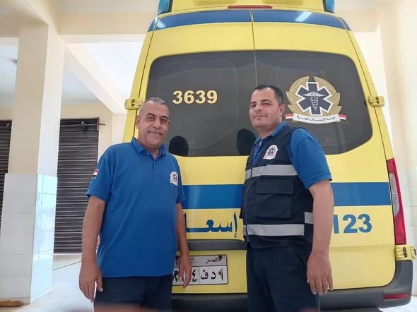 رجال إسعاف الإسماعيلية بمنتهى الإحترافية..أنقذوا حياة شاب 