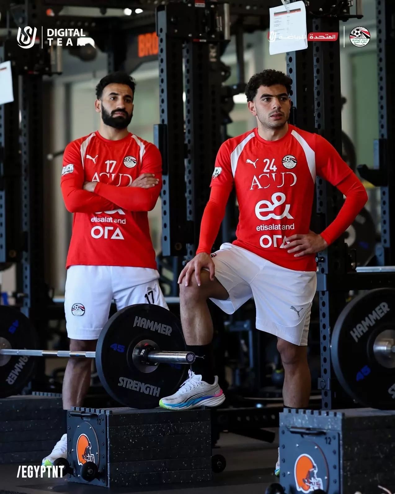 بالصور .. تدريبات منتخب مصر في الجيم قبل ودية البرازيل