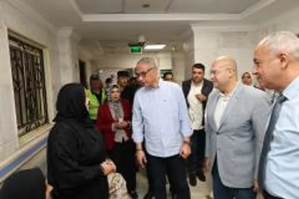 محافظ الجيزة يتفقد مستشفى شبرامنت المركزي بأبو النمرس 