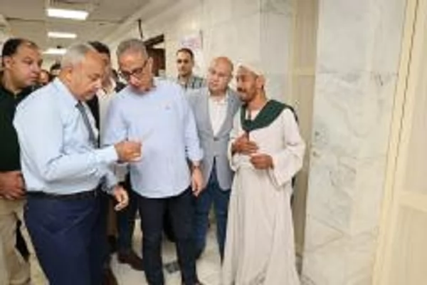محافظ الجيزة يتفقد مستشفى شبرامنت المركزي بأبو النمرس 