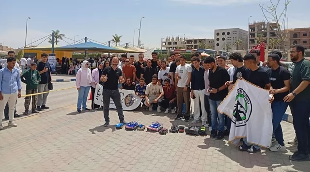 الجامعة المصرية الروسية تعلن الفائزين فى رالى السيارات الروبوتية.