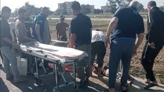 إصابة 16 عاملاً أثر انقلاب ربع نقل على الطريق الدولي بكفر الشيخ 