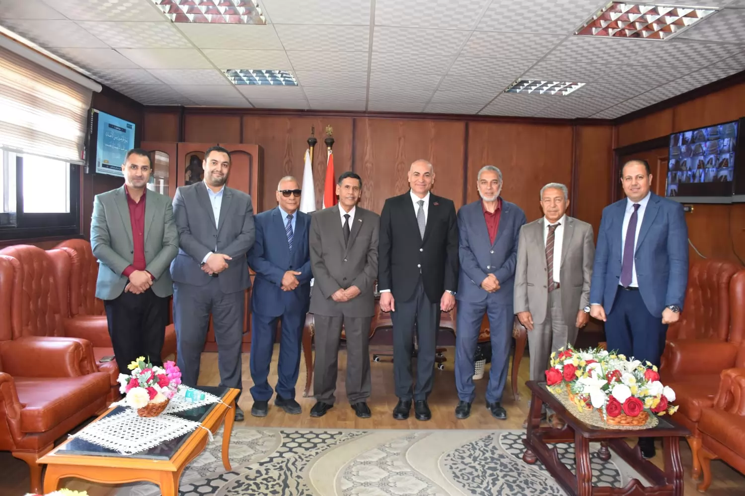 عبدالباري يتابع انتظام الإمتحانات بكليات التربية والتجارة والحقوق