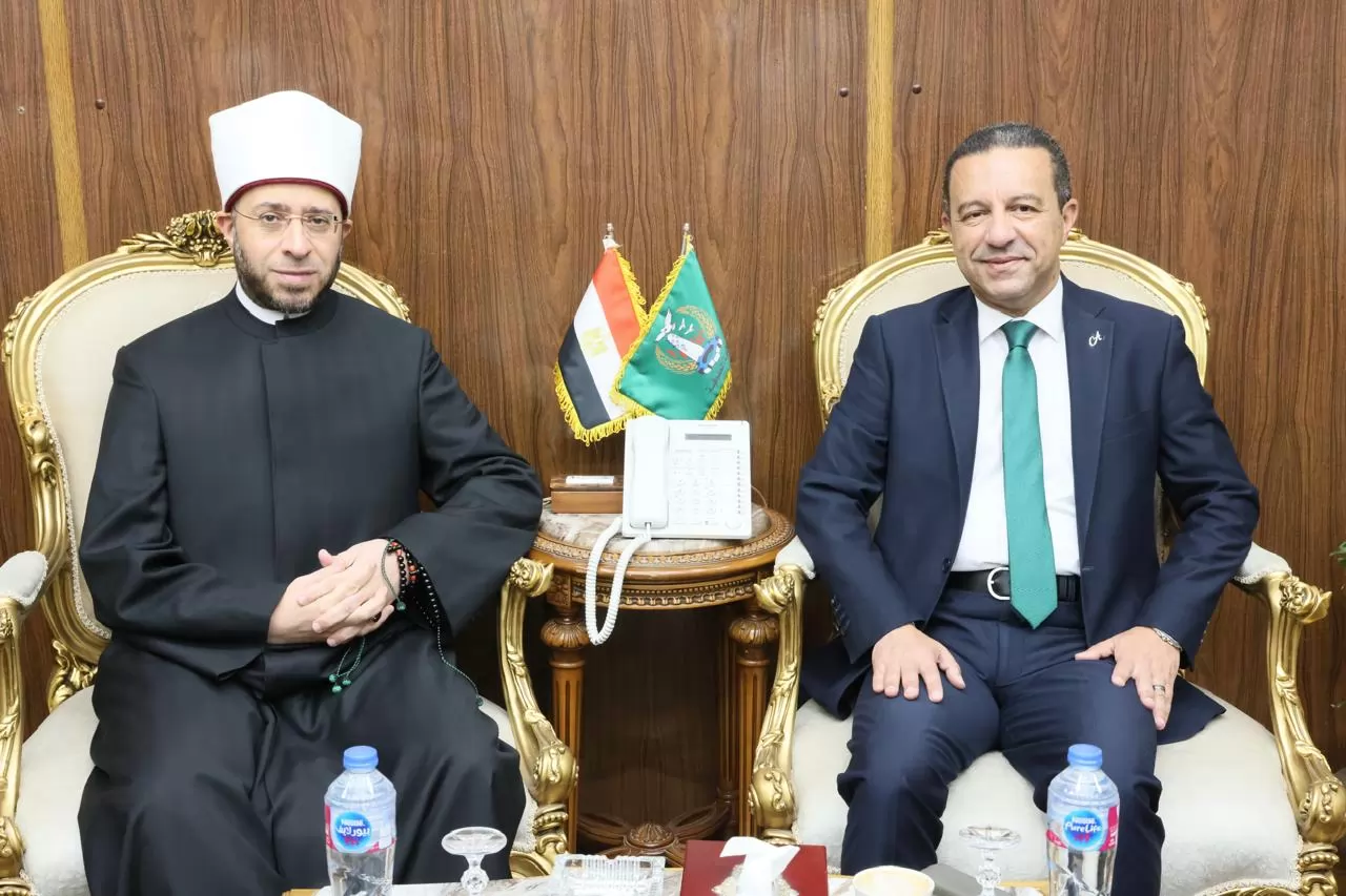 الغريب يستقبل وزير الأوقاف لإفتتاح 
