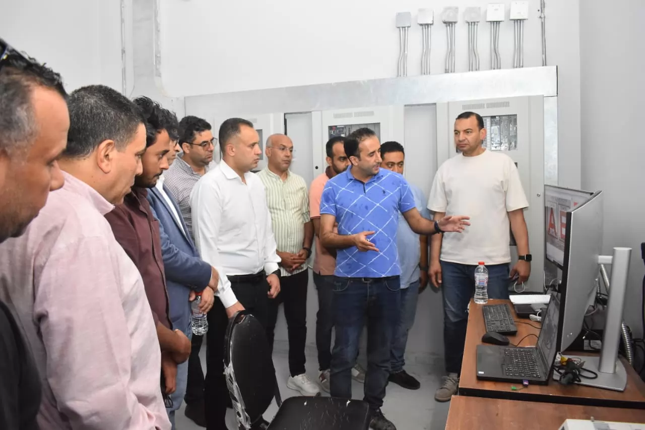 رئيس جهاز العلمين الجديدة يتفقد منظومة الحريق  بأبراج LD07 