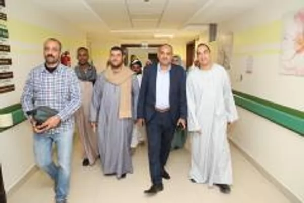 وفد مدينة قفط يدعم الأطفال محاربى السرطان بالأقصر
