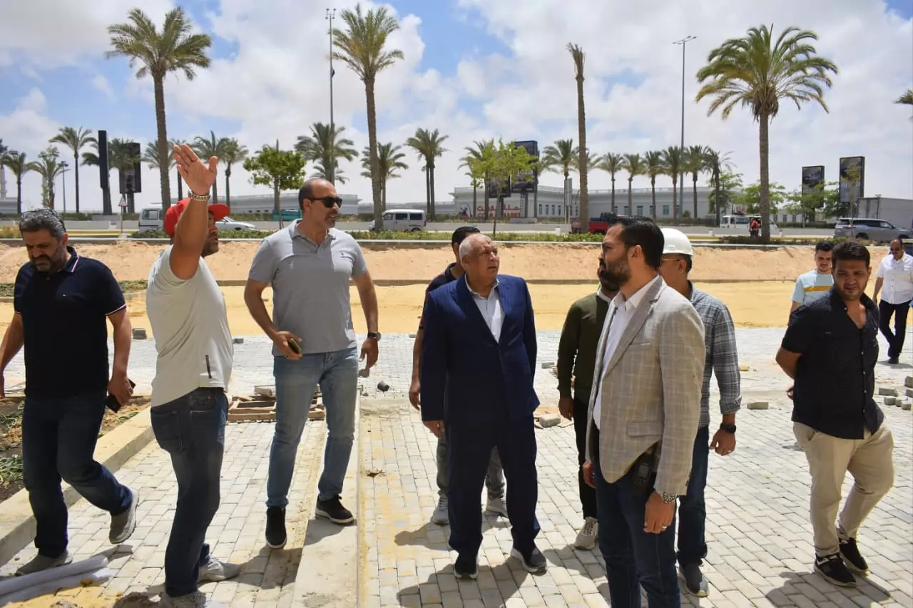 تفاصيل جولة محافظ مطروح ورئيس جهاز العلمين الجديدة