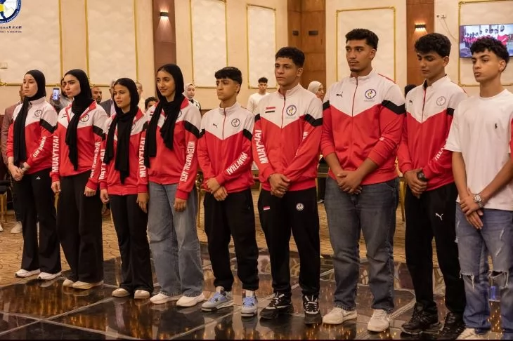تكريم أبطال منتخب مصر للشباب للمواي تاي في بطولة العالم
