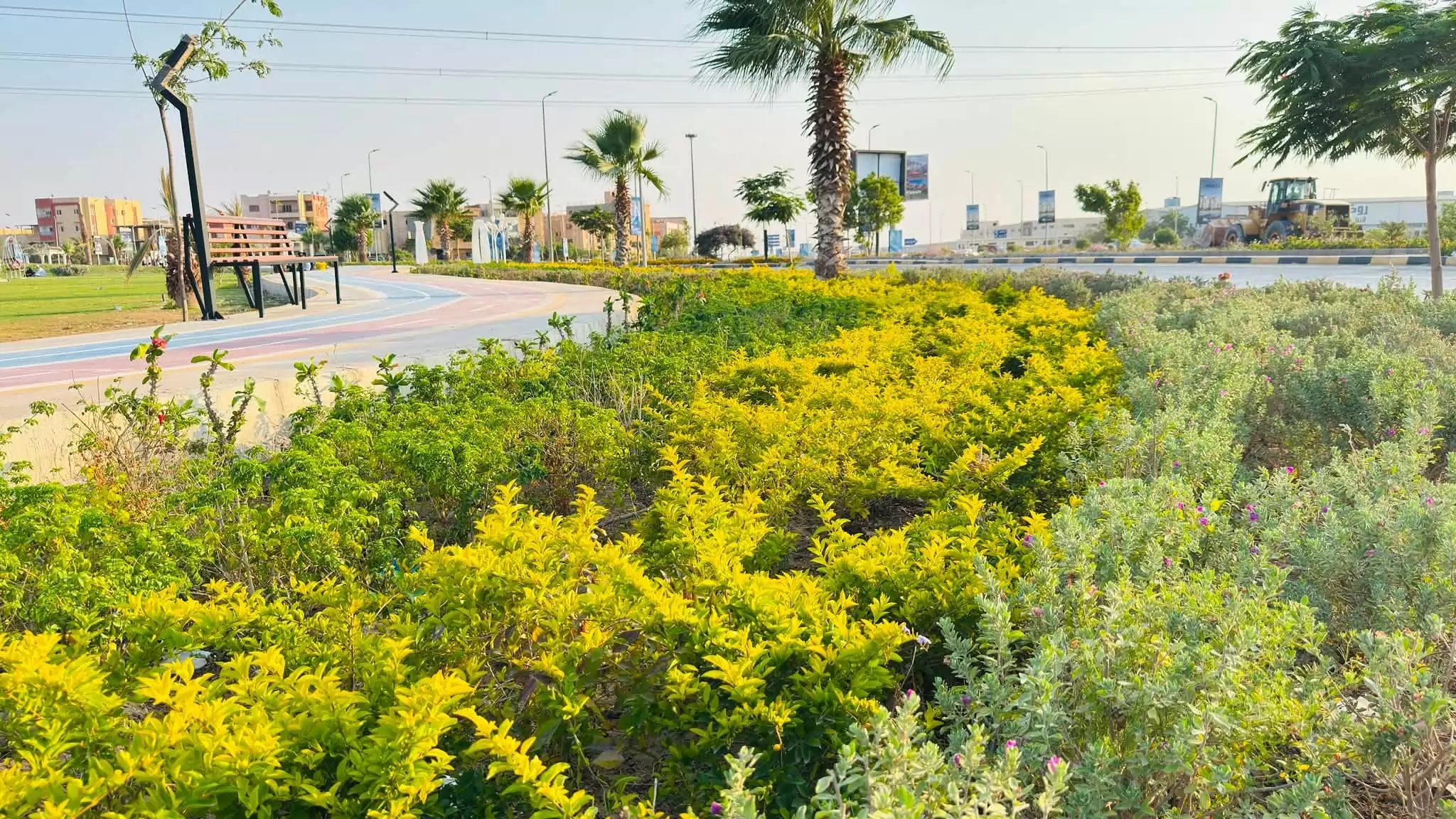 رئيس جهاز العبور الجديدة يتابع مشروعات الرصف والحدائق .. صور
