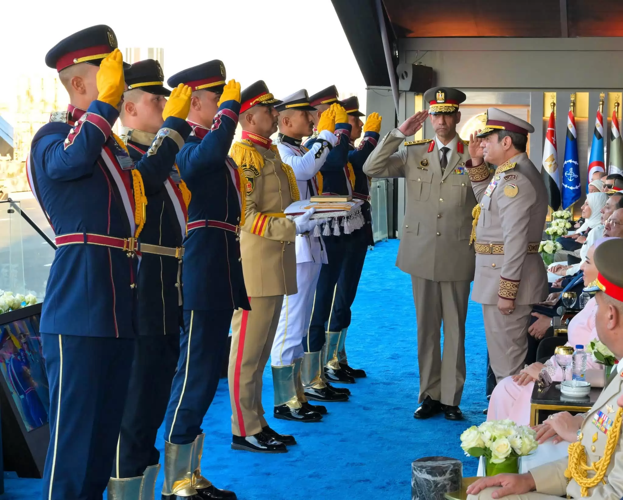 الرئيس السيسي: نعمل بكل ما أوتينا من قوة وعزيمة لبناء الدولة المص
