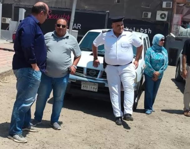جهاز 15 مايو يزيل تعديات على أراضى الدولة وزراعة مخالفة بالمدينة.