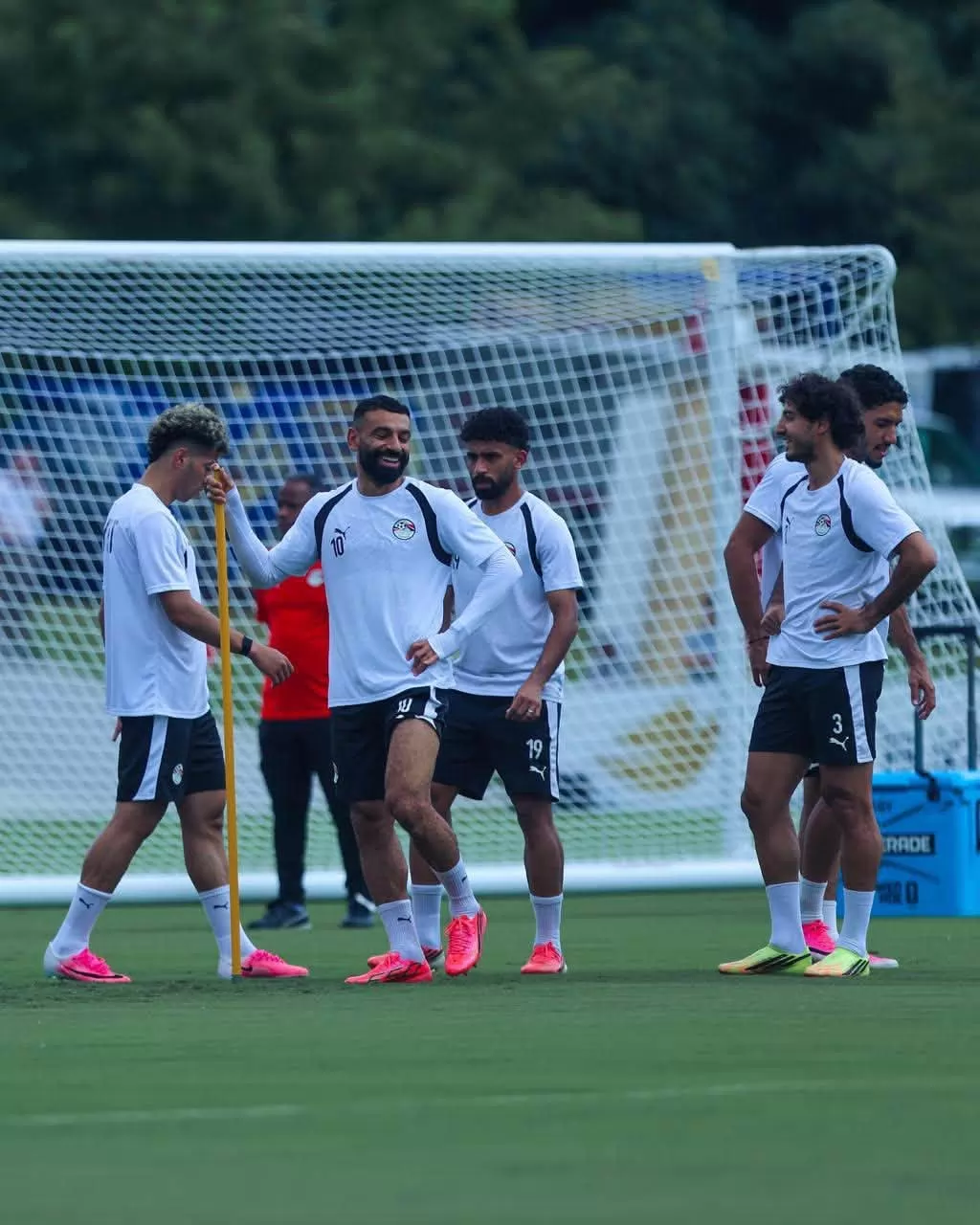 مران الفراعنة في أتلانتا استعدادا للأرجنتين بثمن نهائي كأس العالم
